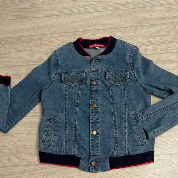 UnionBay Blue Jean Denim Y2K Fashion Jacket Juniors size Medium - Picture 9 of 11